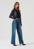 Navy Sheer  Blouse