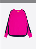 Pink Navy & Green Wool Jumper