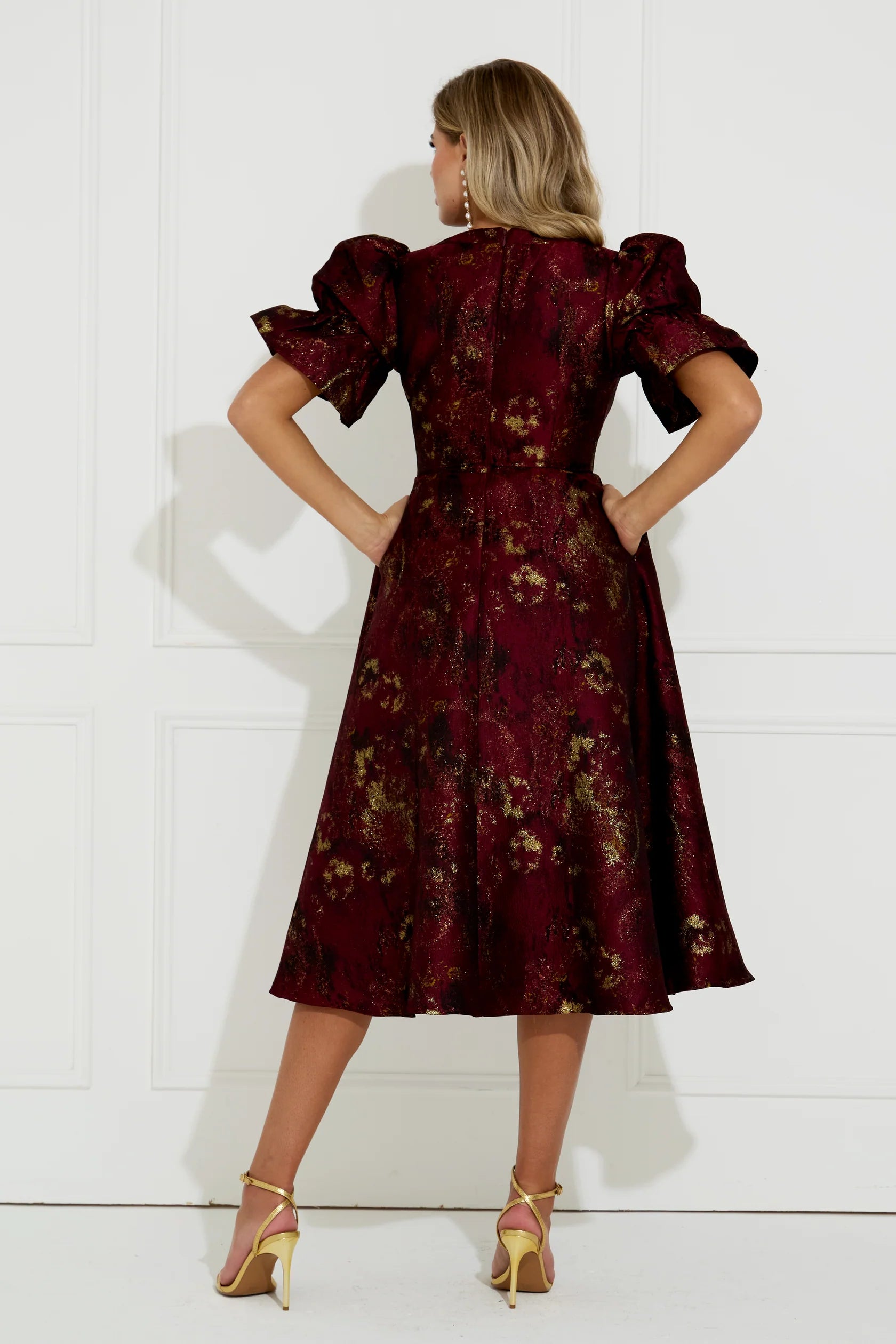 Callie Dress in Oxblood
