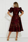 Callie Dress in Oxblood