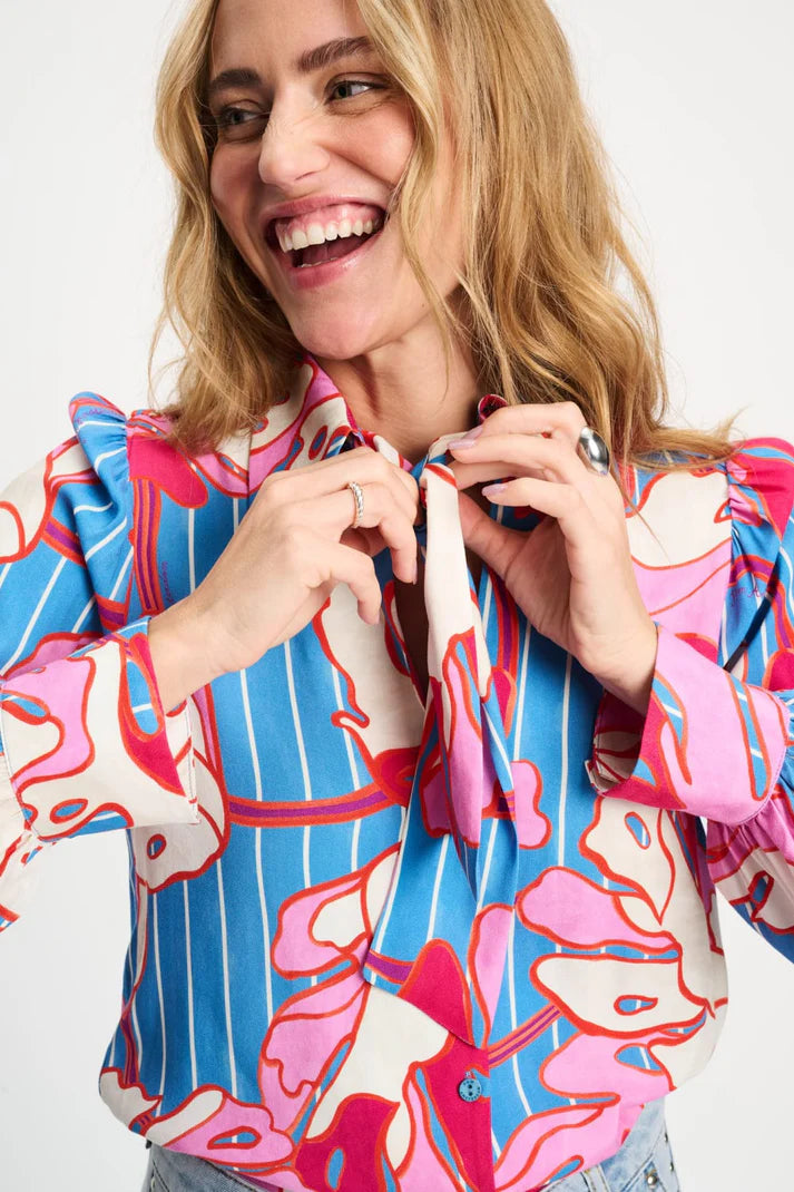 Urban Flora Stripe Blouse