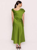 Sleeveless satin dress
