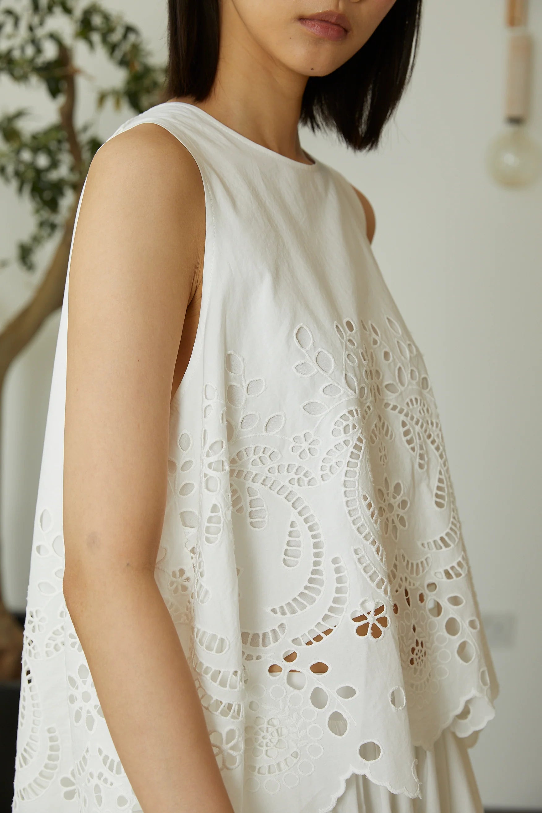 Sonia skirt in white cotton