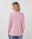 Pink Linen Blazer