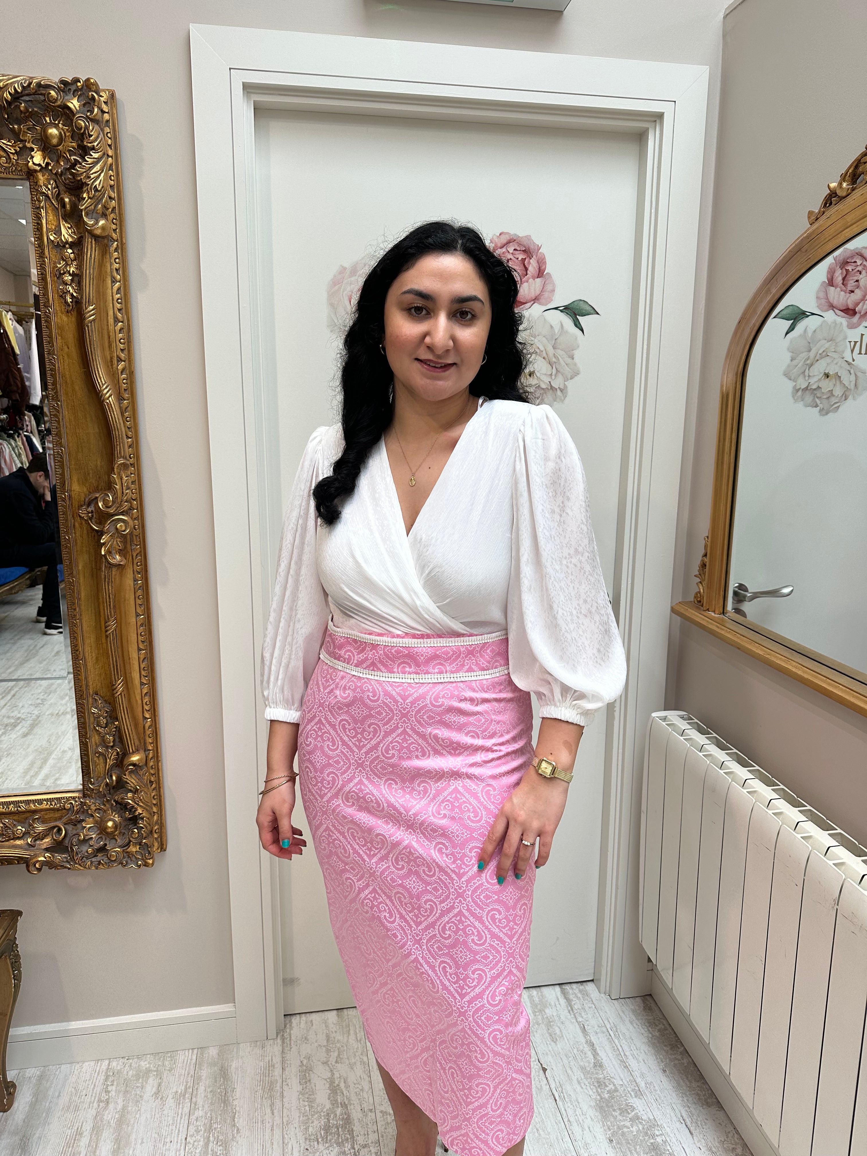 Ivory& Power Pink Dress