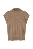 Finn cable knit sleeveless vest