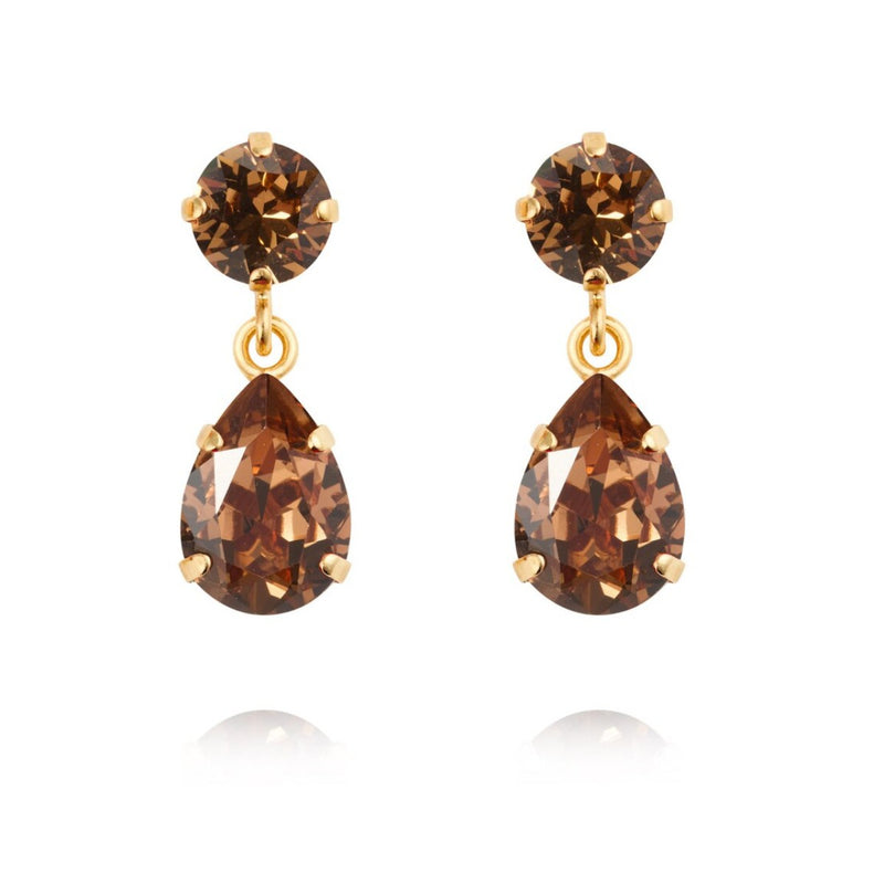 Mini Drop earrings in Gold Topaz