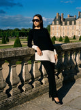Black and cream 2 piece trouser outfit