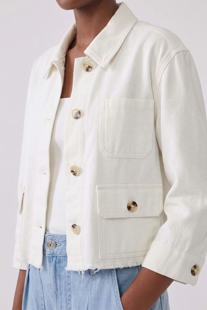 Denim Jacket in Cloud Dancer