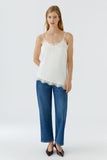 Spaghetti strap camisole ivory
