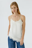 Spaghetti strap camisole ivory