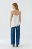 Spaghetti strap camisole ivory