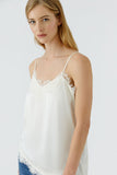 Spaghetti strap camisole ivory