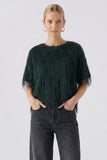 Forrest green shaggy style jumper
