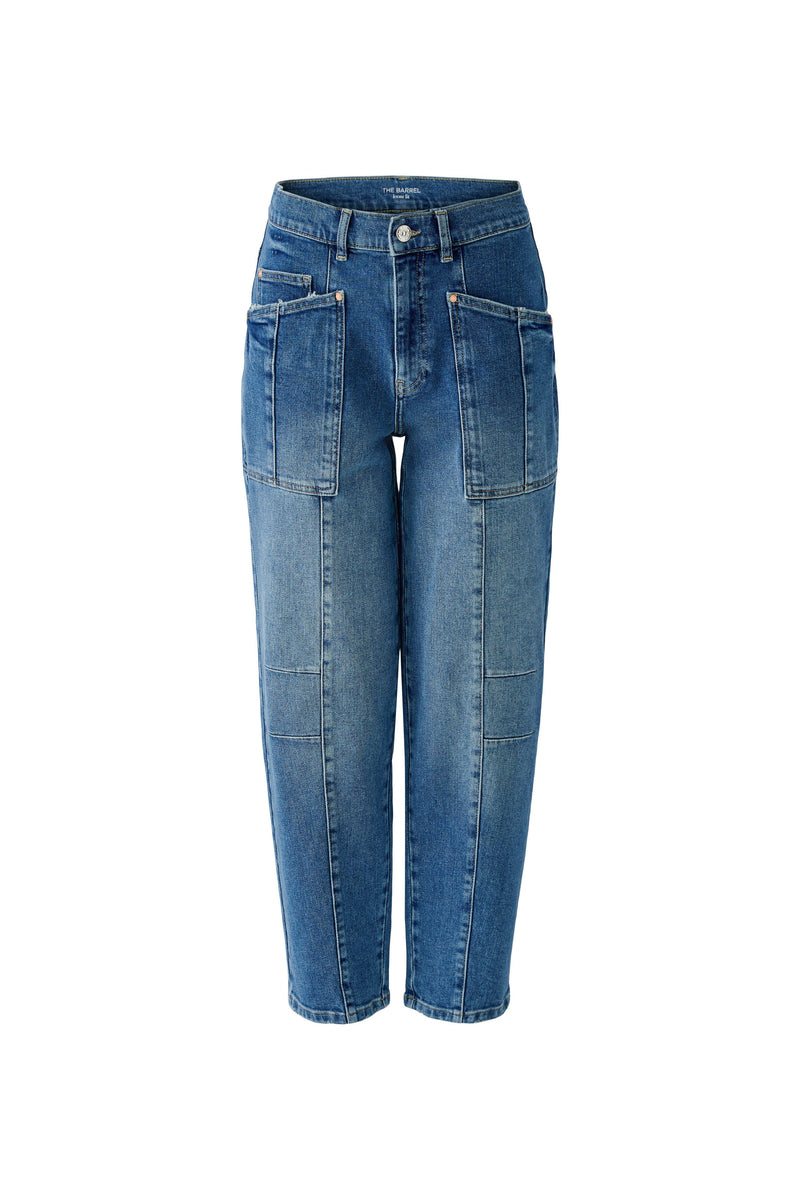 Barrel Leg Denim Jeans