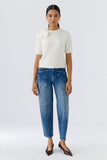 Barrel Leg Denim Jeans