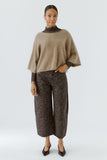 Leopard Print Balloon Jeans