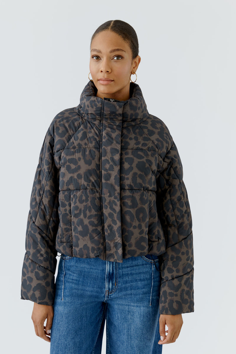 Animal Print Puffa Jacket