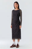Leopard Print Mesh Dress