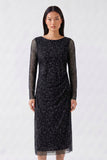 Leopard Print Mesh Dress