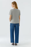 Oui tshirt in Grey with Silhouette