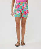 Shorts in disco floral pattern