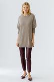 Stretch leggings in faux leather in bramble berry