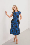 Diana Blue Flower Dress