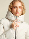 Carla Puffa Coat in Off White
