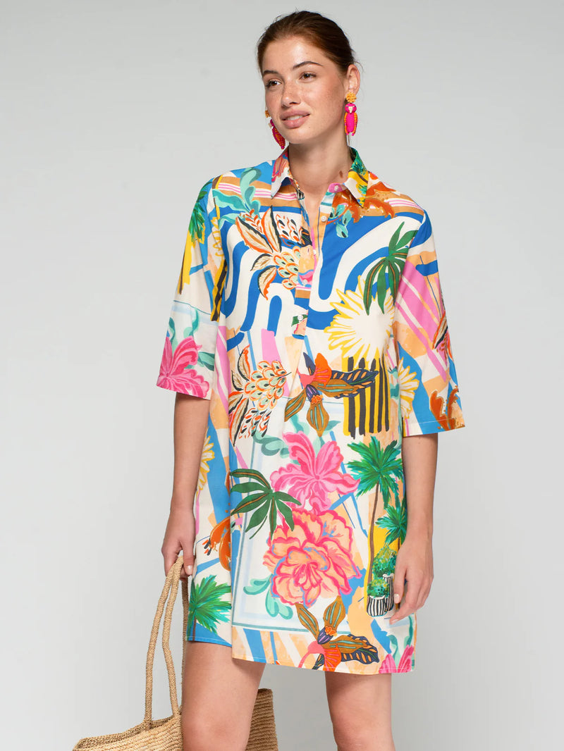 Multi coloured tunic dress