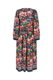 Saraill flower print maxi dress