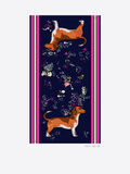 Vilagallo Large Dog Print Scarf