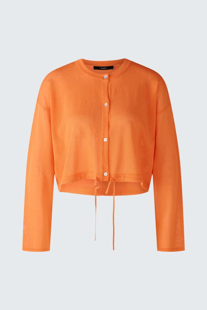 Airy cardigan/jacket in orange