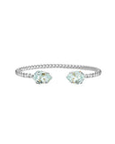 Caroline Svedbom Mini Drop bracelet in Rhodium and light Azure