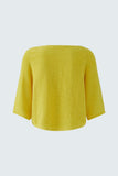 Summery pullover in bright yellow
