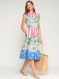 Beach Print Skirt
