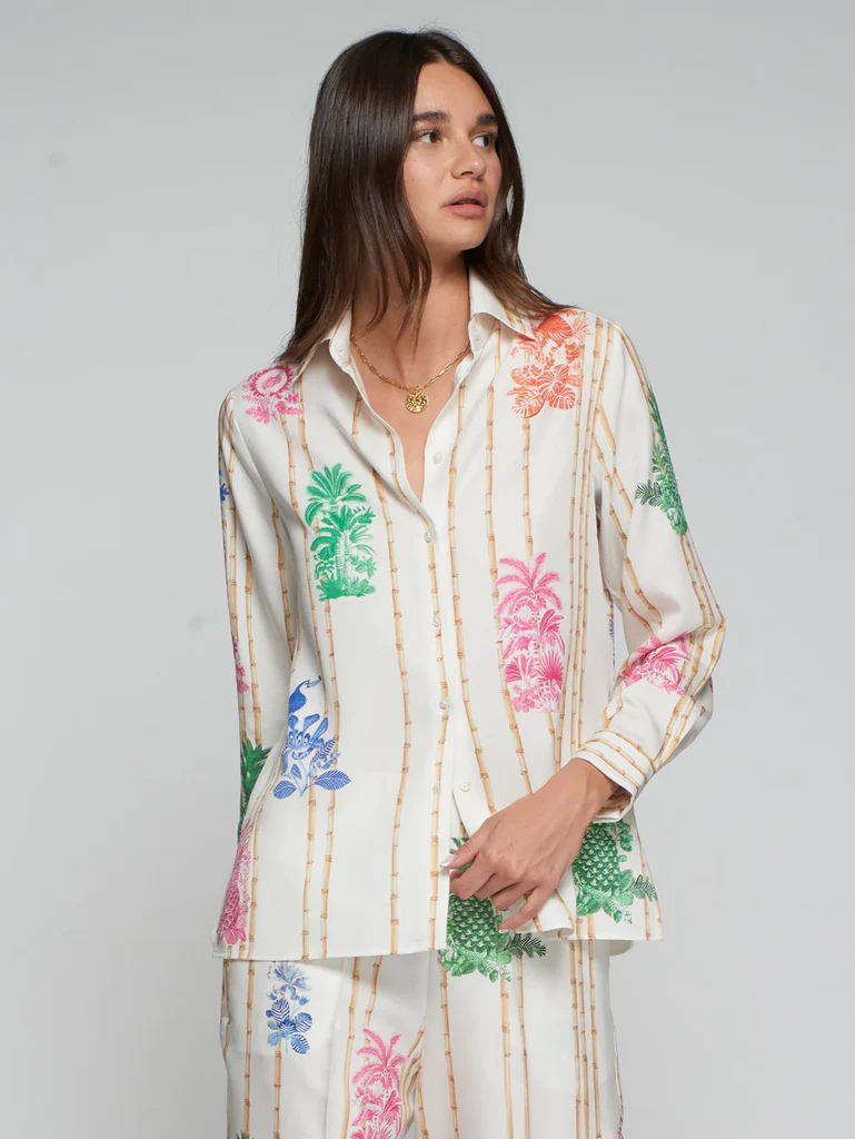 Shirt with Bamboo Print