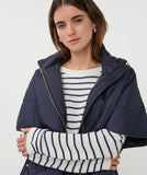 Navy Poncho Style Jacket