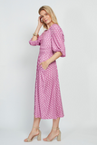 Esme Dress in Diamond Pink