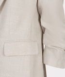 Nude and Ivory Linen Jacket