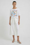 Optic White Culotte