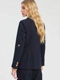 Navy Jacket With Embroidered Stars