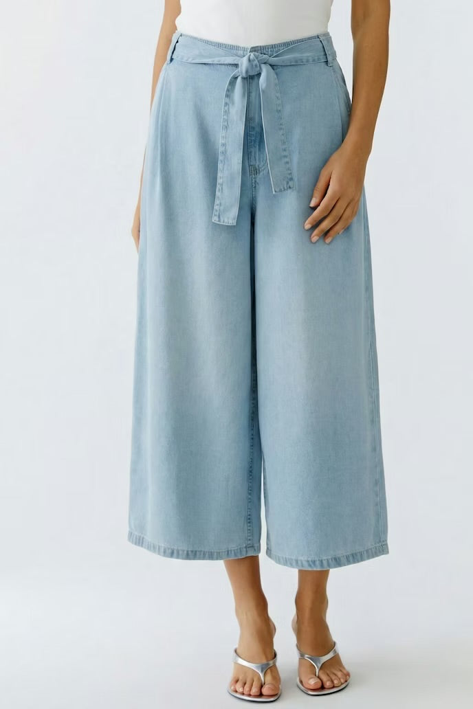 Culotte in Light Blue Denim