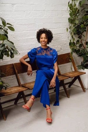 Samanta Jumpsuit in Blue