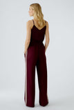 Slip on pants with contrast stripes