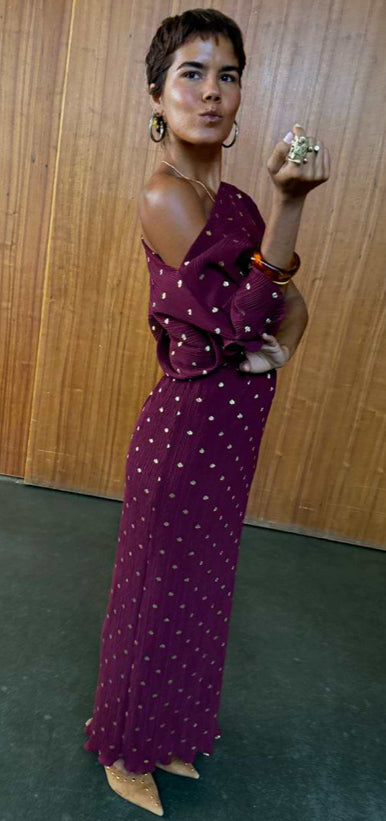 Burgundy Tilly Dress