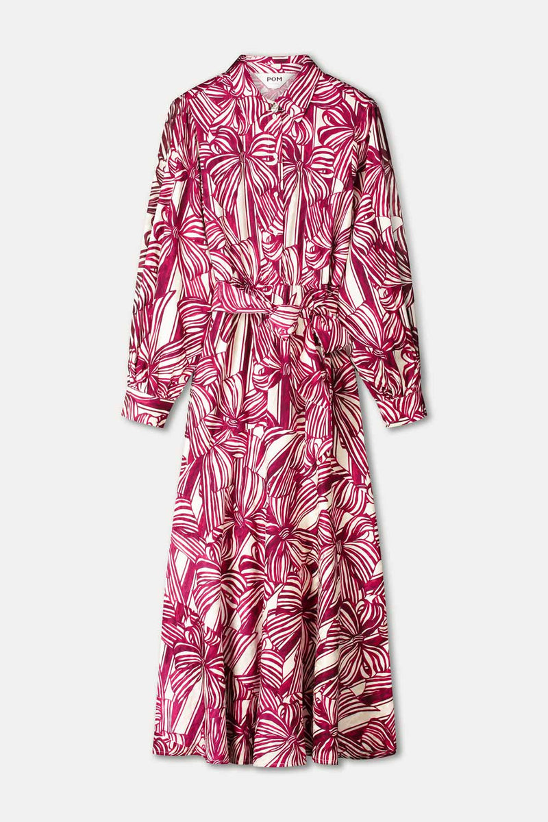 DRESS CATO RIBBON RED
