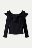 Dark Blue Glitter Top