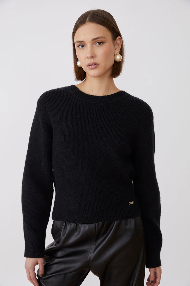 Macrame Sweater with Bow