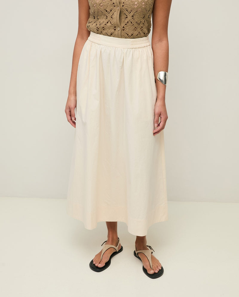 Ecru Poplin SKirt